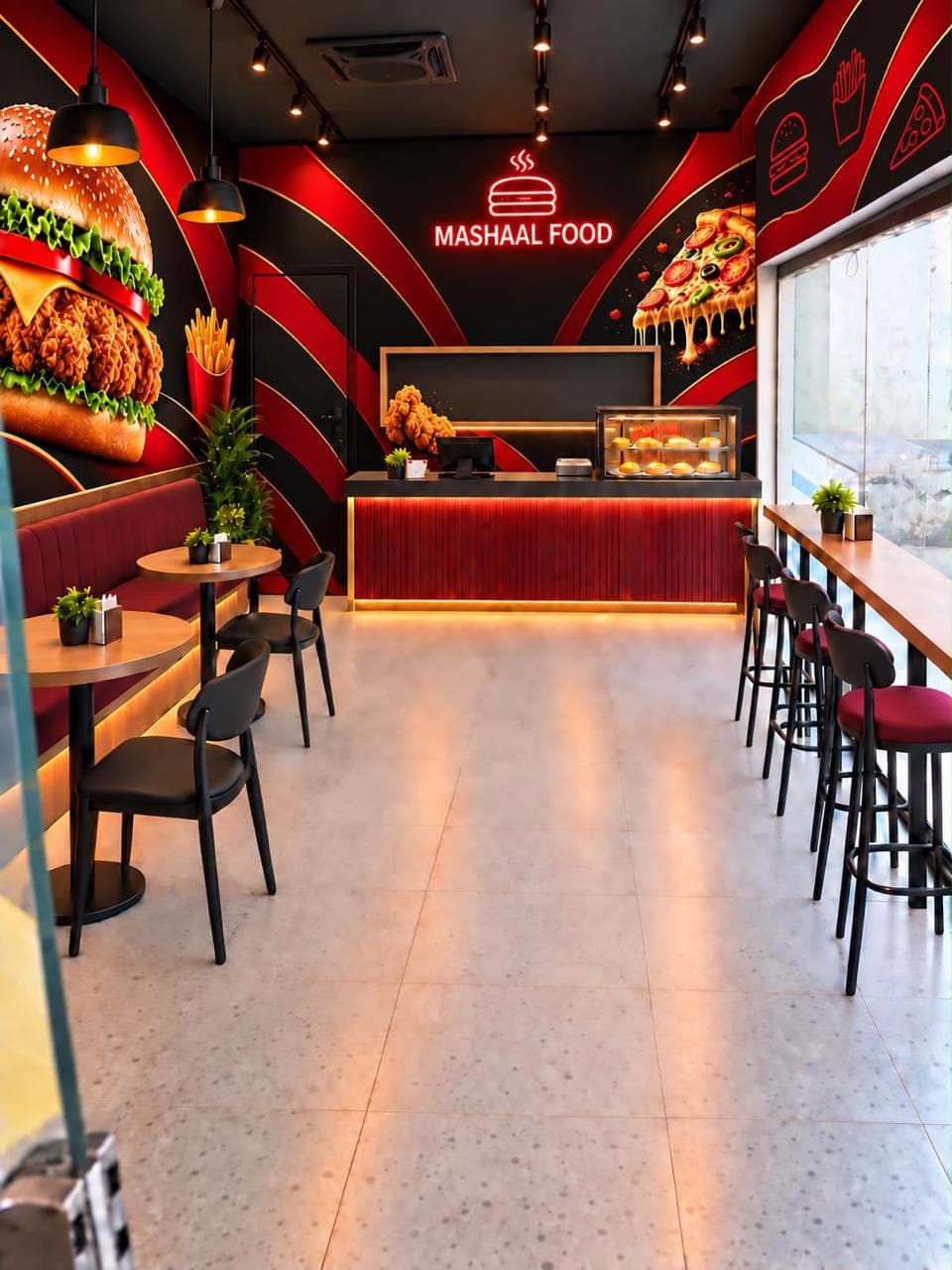 Mashaal Food outlet interior